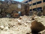 أضرار كنيس النبي إلياهو الواقع في حي جوبر في ريف دمشق