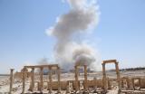 بالصور: داعش يفخخ ويدمر هيكل معبد بل في تدمر