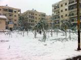 لأول مرة منذ سنوات حلب تتشح باللون الأبيض