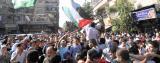 الآلاف يشاركون في تشييع 23 شهيداً من شهداء حق العودة الذين سقطوا على مشارف الجولان المحتل