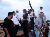 السيدة الأولى أسماء الأسد في وداع السفينة فينيقيا بميناء أرواد في آب 2008