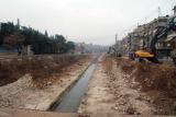 نهر قويق في حلب يعود إلى الظهور في بعض أنحاء المدينة بعد نهاية مشروع كشف النهر