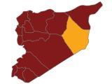 خريطة محافظة دير الزور
