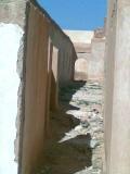 جانب من الخراب في بيت البعثة الأثرية في موقع دورا أوروبوس الأثري