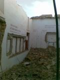 جانب من الخراب في بيت البعثة الأثرية في موقع دورا أوروبوس الأثري