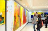 ألوان الفرح والتفاؤل في معرض الفنان أحمد أبو زينة بصالة الشعب