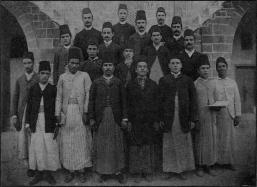 في مدرسة صيدا عام 1888