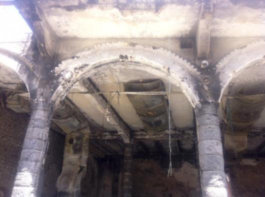 مشاهد من الأضرار التي تعرضت لها المباني الأثرية والتاريخية في حمص القديمة -ج4