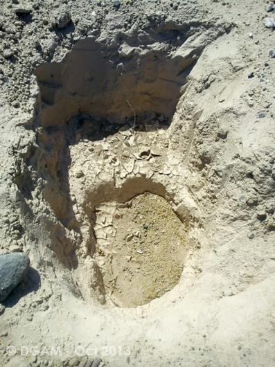 الأضرار في بعض المواقع والتلال الأثرية «موقع حلبية»