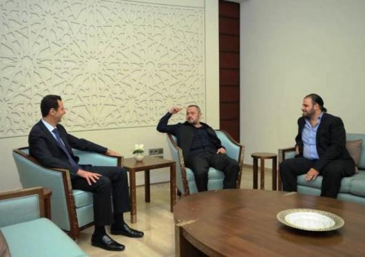 لقطات من زيارة جورج وسوف للرئيس الأسد!