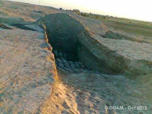 الأضرار في بعض المواقع والتلال الأثرية «محافظة دير الزور»
