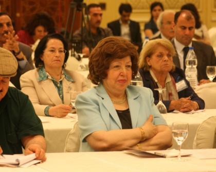 الدكتورة العطار في مؤتمر «العروبة والمستقبل» الذي أقيم في دمشق