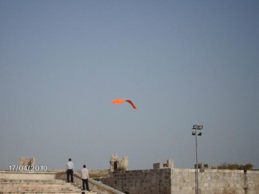 طائرات الأطفال الورقية في سماء حلب