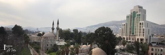 بانوراما دمشق وفيها التكية السليمانية