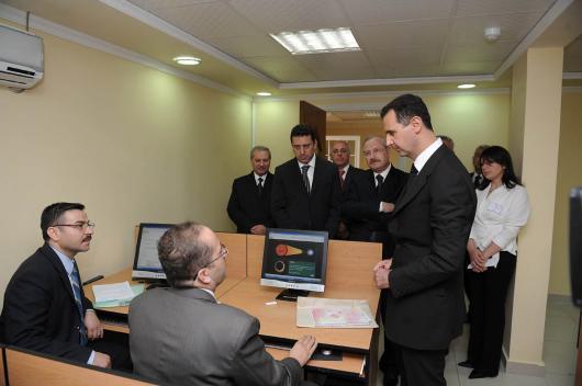 السيد الرئيس بشار الأسد يفتتح المركز الوطني للمتميزين في حمص