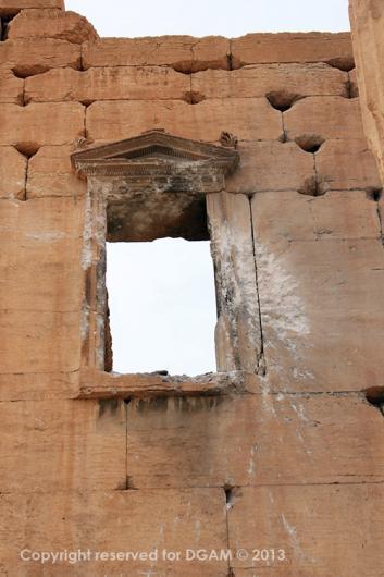 الأضرار التي تعرّض لها حرم معبد بل في تدمر