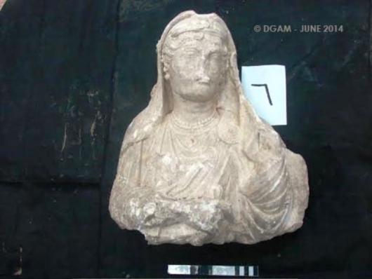 تماثيل نصفية تدمرية تعود إلى القرنين الثاني والثالث الميلادي التي تمت استعادتها